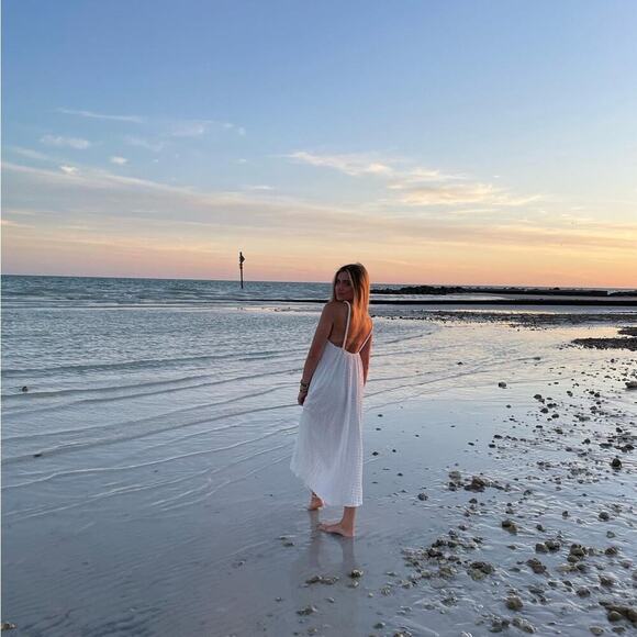 Zara White Beach Maxi Dress - Size Small - NWOT - Picture 4 of 4